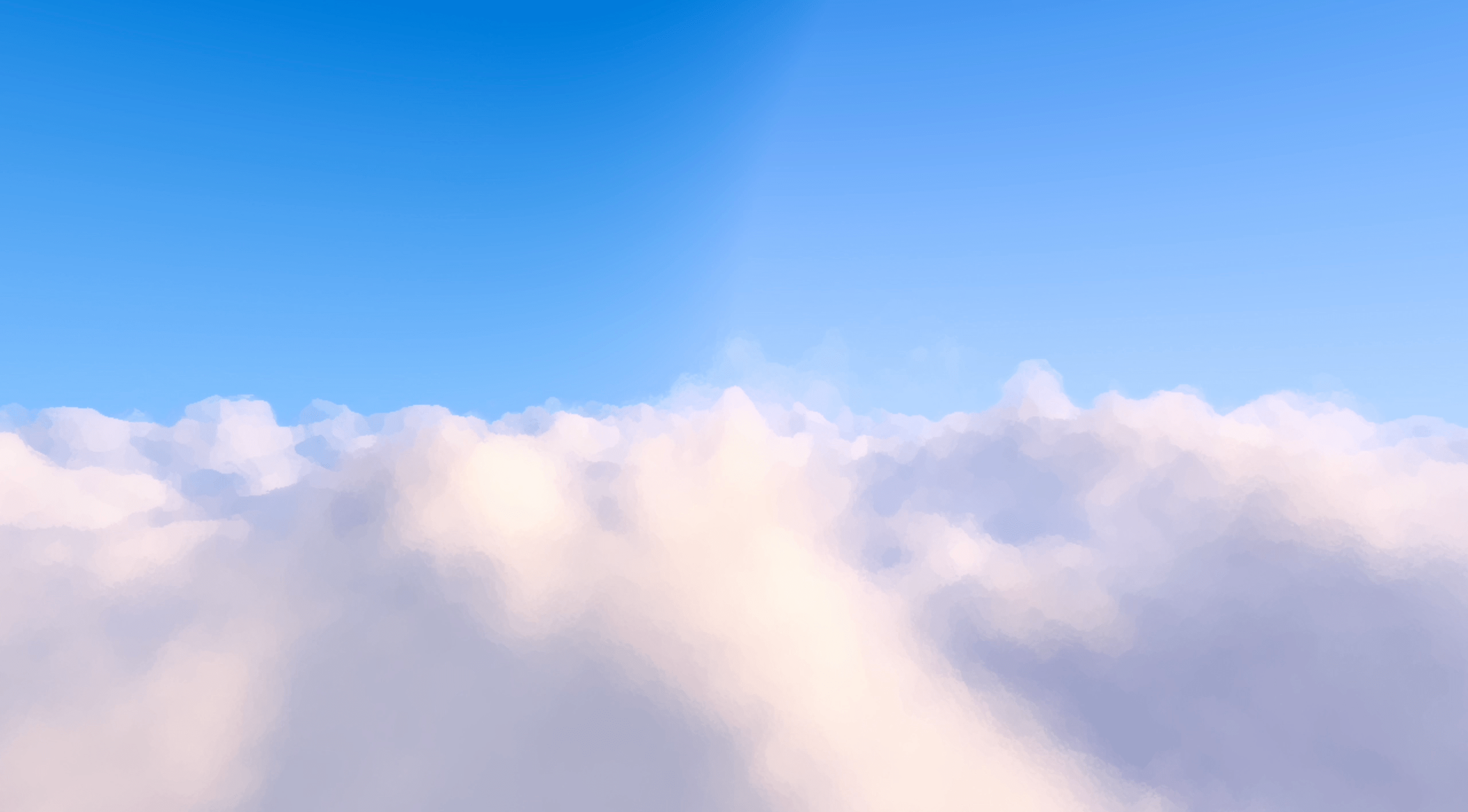 Raymarched Clouds - Extended Kuwahara filter